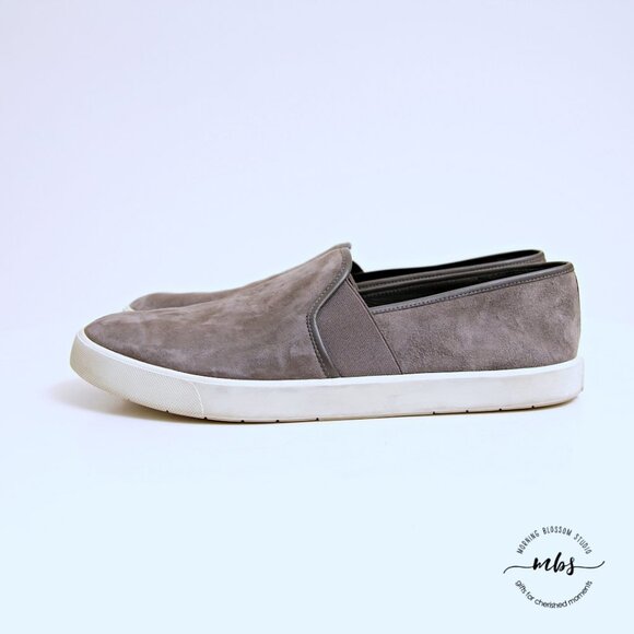 Vince Preston Suede Slip Ons - Picture 6 of 12